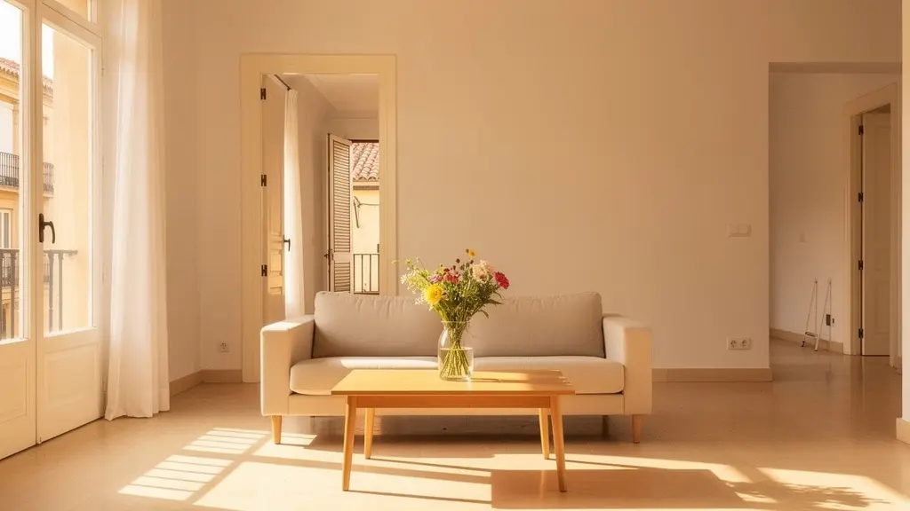 Espacio interior preparado con técnicas de home staging para acelerar la venta