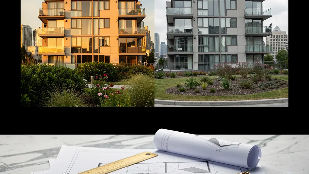 Comparación visual de precios por metro cuadrado en diferentes zonas urbanas con elementos de negociación inmobiliaria