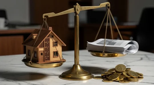 Comparación entre tasación hipotecaria y precio de venta de vivienda